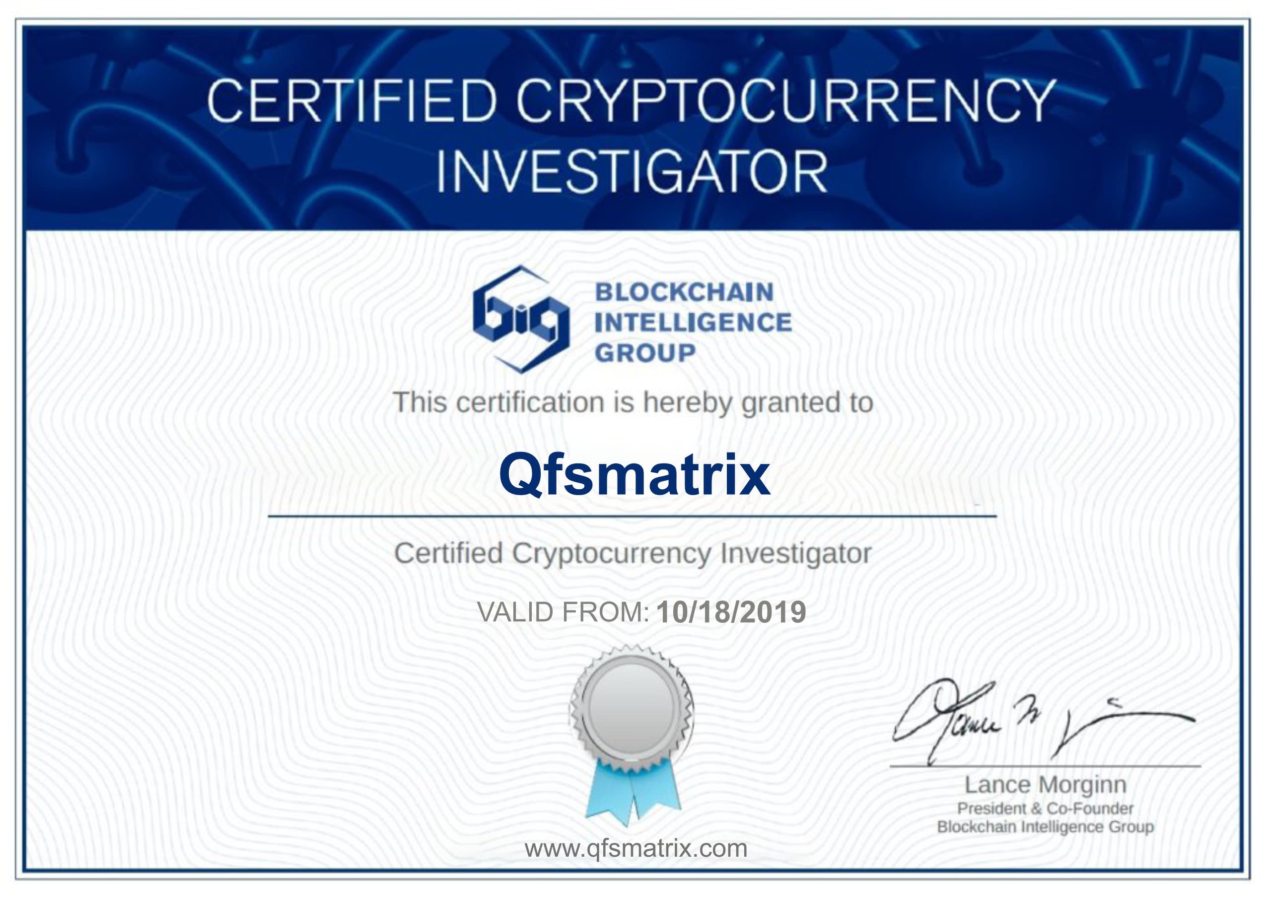 Certified Cryptocurrency Investigator